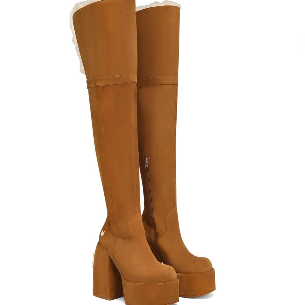 Naked Wolfe Jealous Tan Suede 39/9 NEW